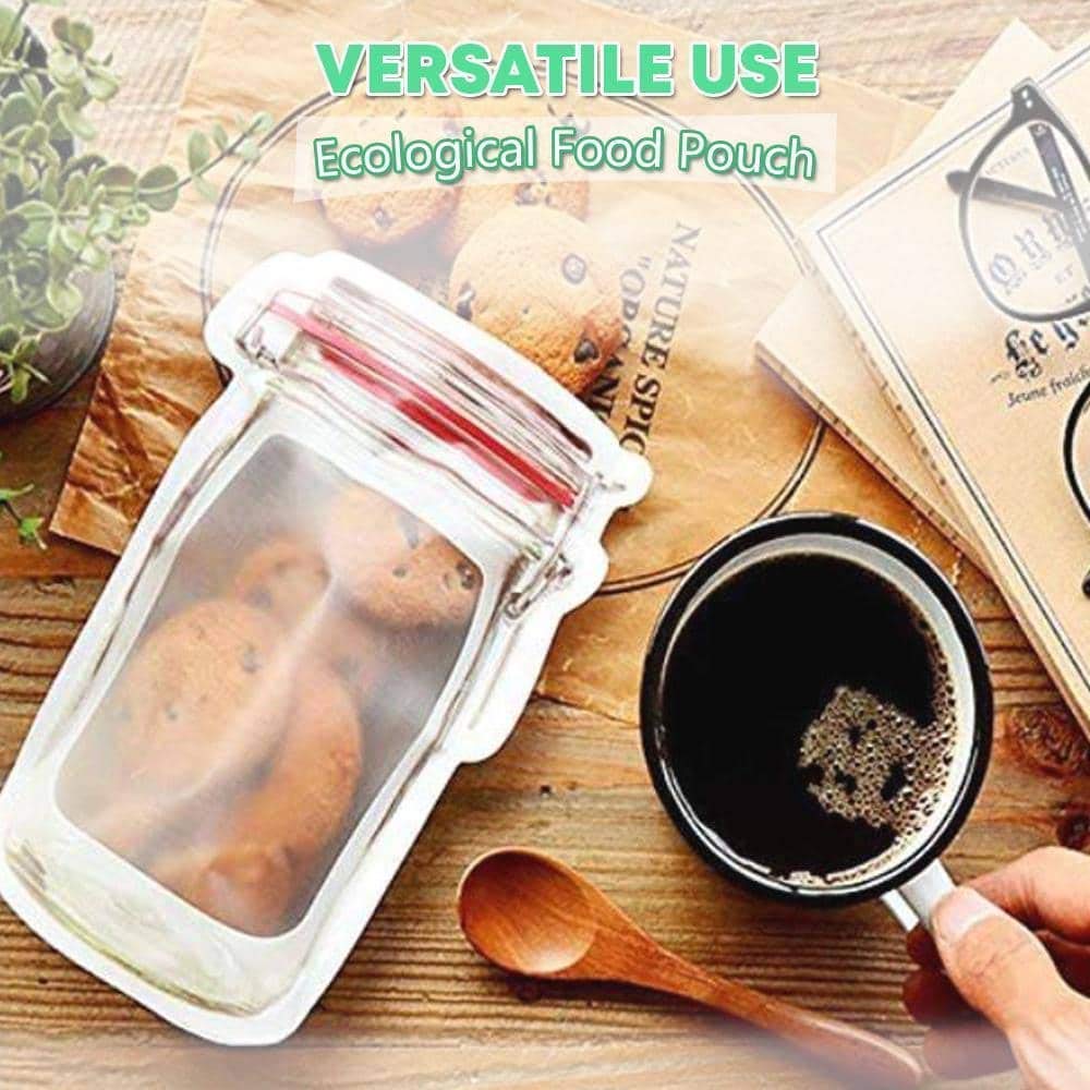 0855 Plastics Transparent Jar Shaped Stand-up Pouch With Zipper DeoDap 0855 Plastics Transparent Jar Shaped Stand-up Pouch With Zipper DeoDap